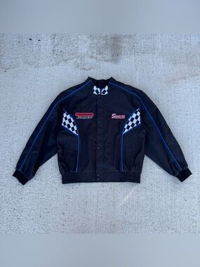 Vtg Choko Snap-On Tradition There & Back Embroidered Racing Champion Jacket Sz M